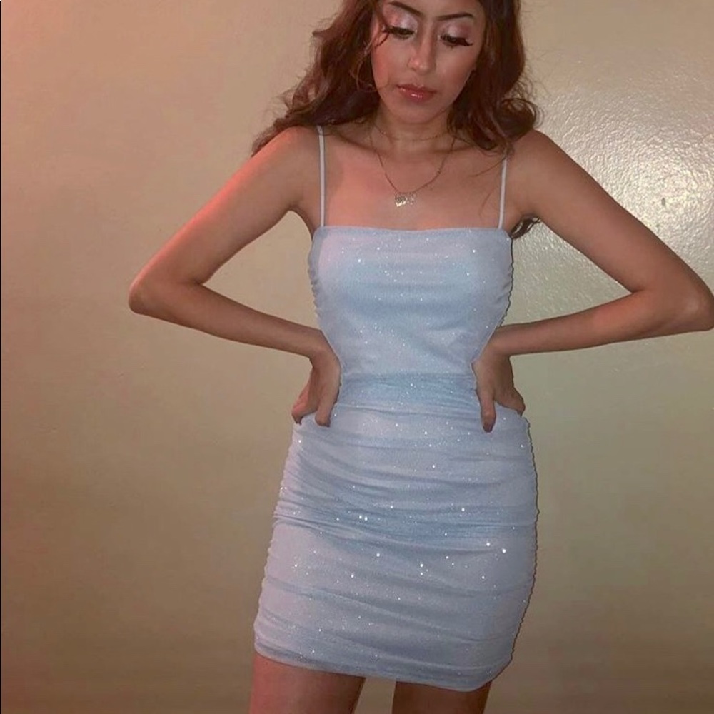 Blue Glittery Dress